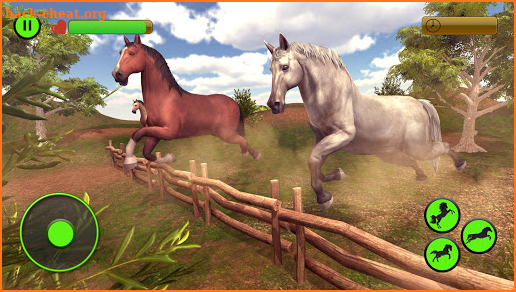 Virtual Wild Horse Family Sim : Animal Horse Games screenshot