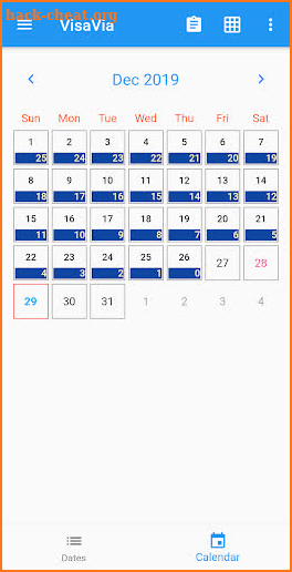 VisaVia - Schengen calculator screenshot