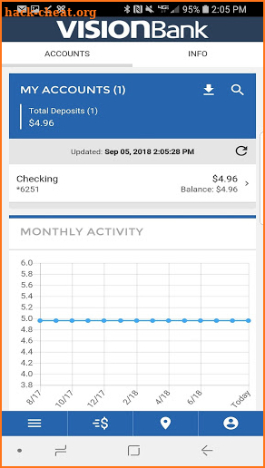 VISIONBank Digital Banking screenshot