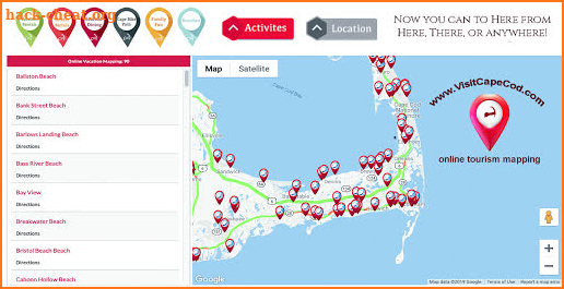 VisitCapeCod Online Tourism Guide screenshot