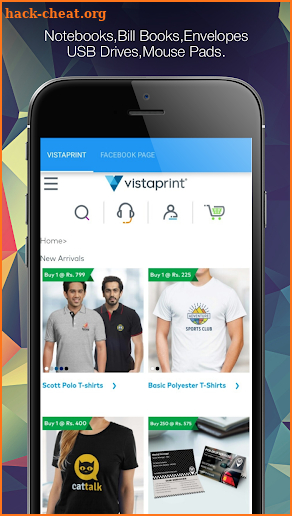 Vistaprint screenshot