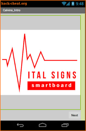 Vital Signs Smartboard screenshot