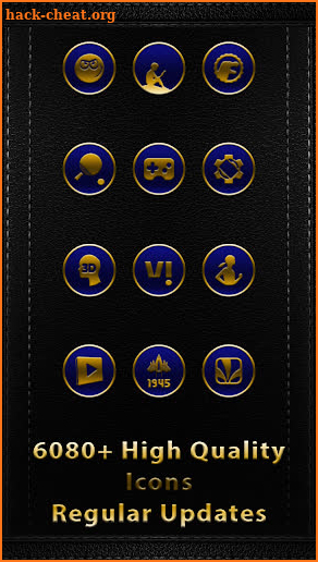 Vivid Golden Blue Icons screenshot