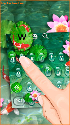 Vivid Koi Fish Keyboard Theme screenshot