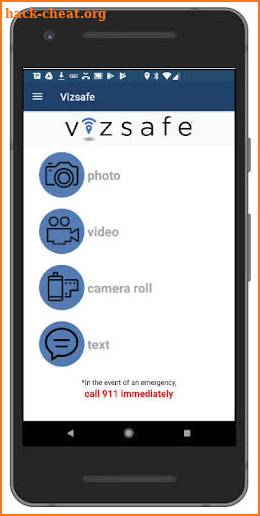 Vizsafe screenshot