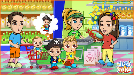 Vlad & Niki Supermarket game for Kids screenshot