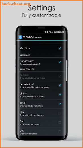 VLSM Calculator screenshot