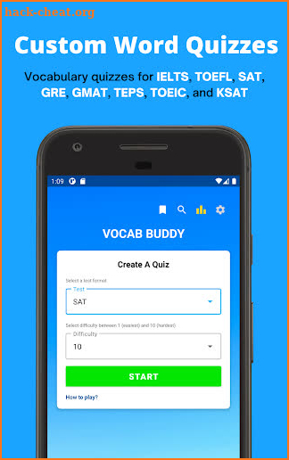 Vocab Buddy - Word Quiz for IELTS, SAT, GRE & More screenshot