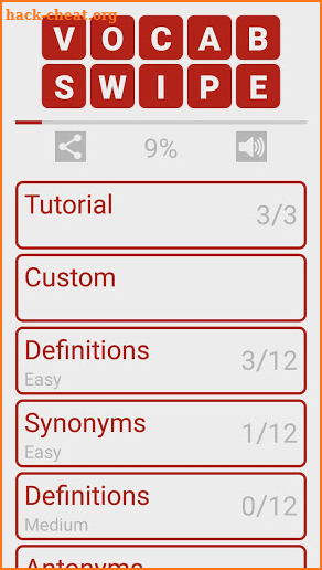 Vocab Swipe screenshot
