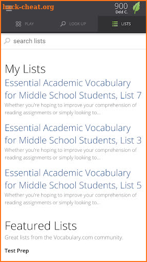 Vocabulary.com screenshot