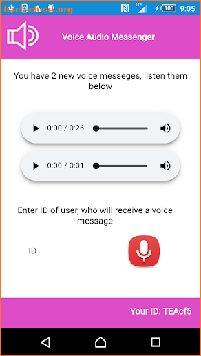 Voice Adio Messanger screenshot