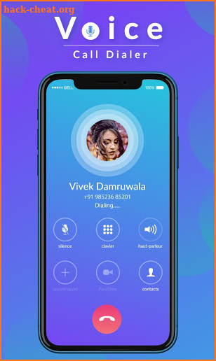 Voice Call Dialer - Free Voice Dialer App screenshot