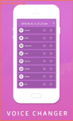 Voice Changer 2018 screenshot