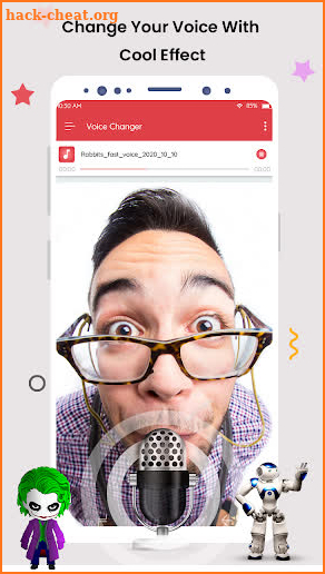 Voice Changer-Voice recorder with effects screenshot