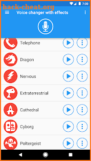 Voice changer with effects screenshot