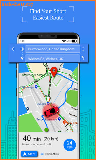 Voice GPS Driving Route : Gps Navigation & Maps screenshot