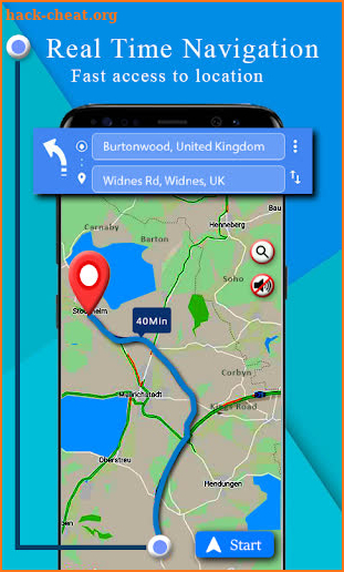 Voice GPS Driving Route : GPS Navigation Maps Free screenshot