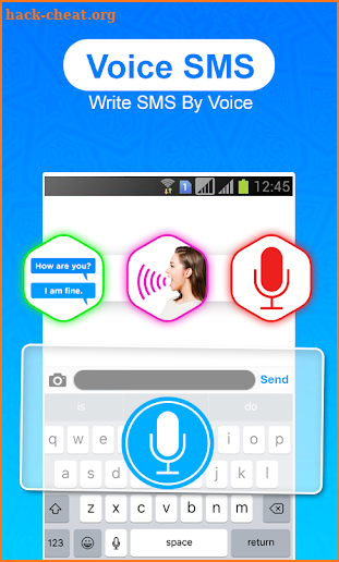 Voice Message Sender: write sms by voice screenshot