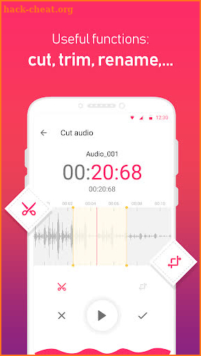   Voice recorder - Audio editor screenshot