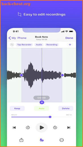 Voice recorder -audio recording screenshot