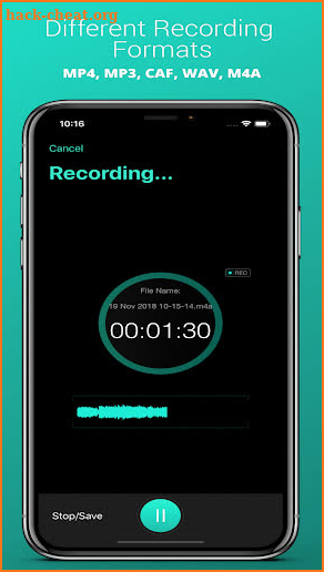 Voice recorder -audio recording screenshot