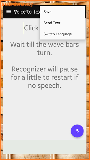 Voice to Text app screenshot