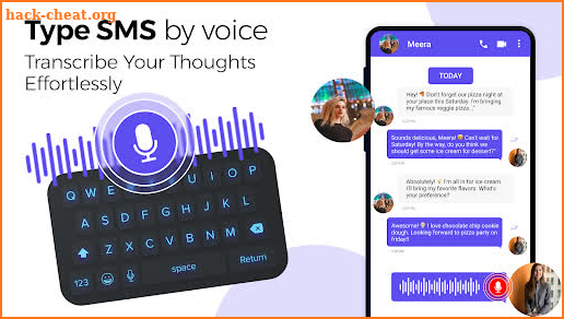 Voice to text: Write by voice screenshot