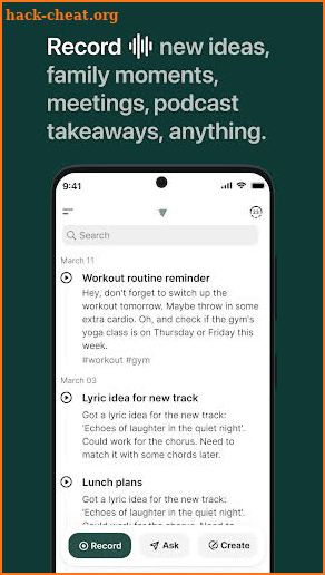 Voicenotes: AI Voice Notes screenshot