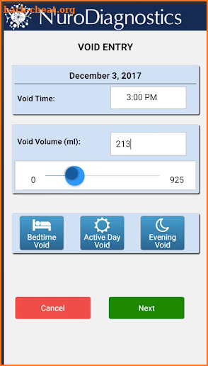 Void Diary | Voiding Diary by N'uroDiagnostics screenshot