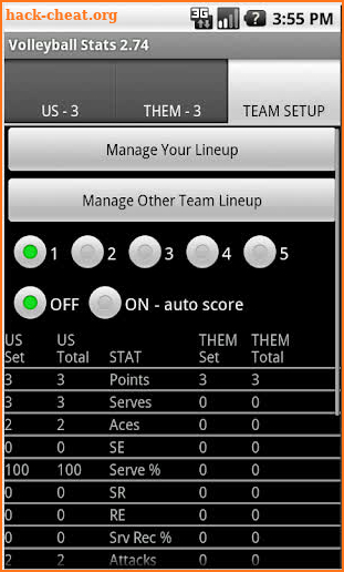 Volleyball Stats screenshot