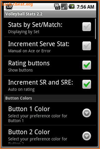 Volleyball Stats screenshot