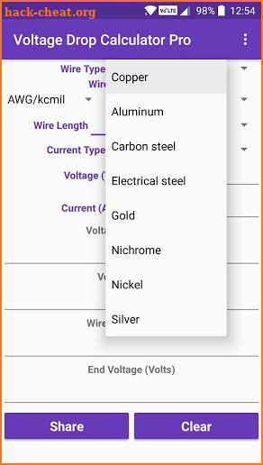 Voltage Drop Calculator Pro screenshot