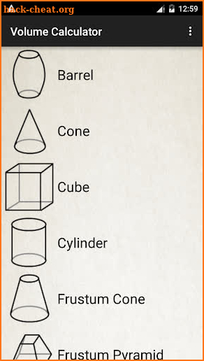 Volume Calculator screenshot