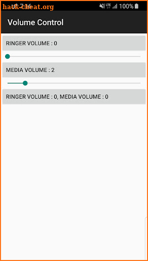 Volume Control screenshot