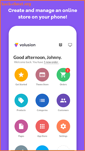 Volusion screenshot