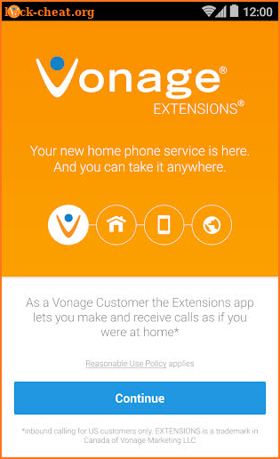 Vonage Home Extensions - VoIP screenshot