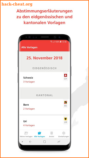 VoteInfo - Offizielle Abstimmungs-Informationen screenshot