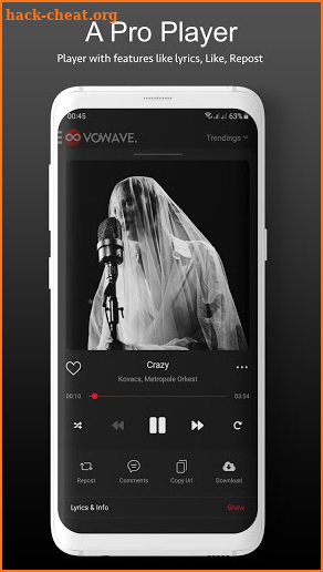 VOWAVE - Music Social Network screenshot