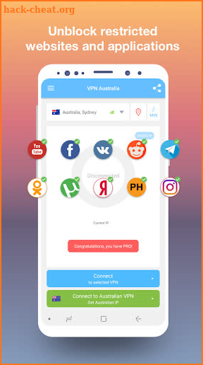 VPN Australia - get free Australian IP screenshot