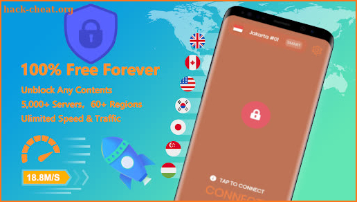 VPN Indonesia - Free VPN & security unblock Proxy screenshot