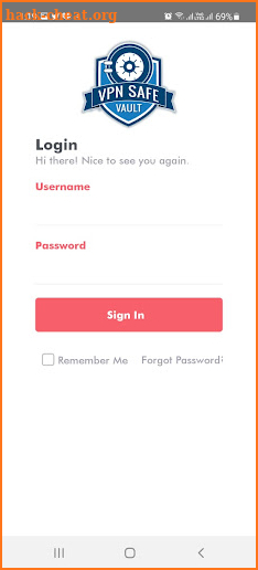 VPN Safe Vault screenshot