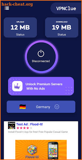 VPNClue APP - Secure & Free Premium VPN app screenshot