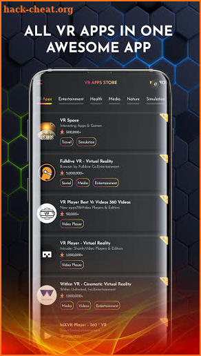 VR Apps Store screenshot