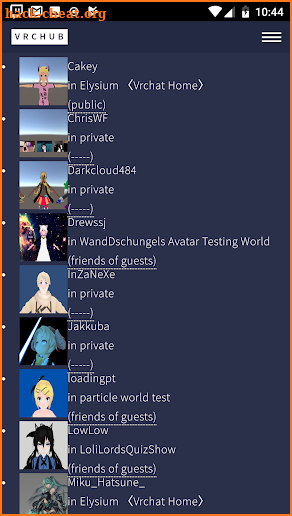 VRChat Mobile screenshot