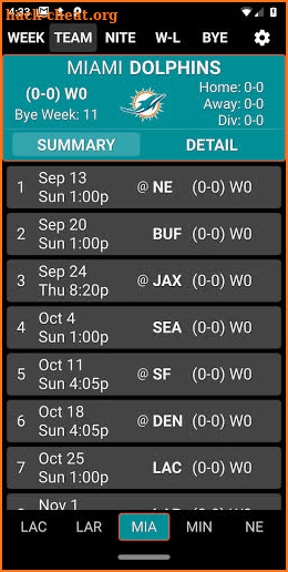 vs. (NFL) 2020 Schedule & Scores screenshot