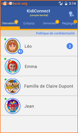 VTech KidiConnect (CA français) screenshot