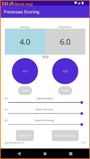 VTKD Poomsae Scoring screenshot