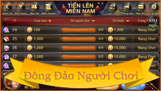 VUI88 - Tien Len Mien Nam - Game Bai online screenshot