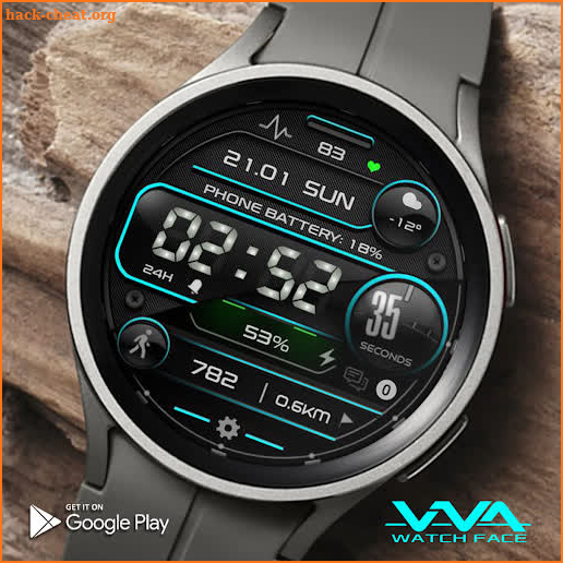 VVA58 Sport Digital Watch face screenshot