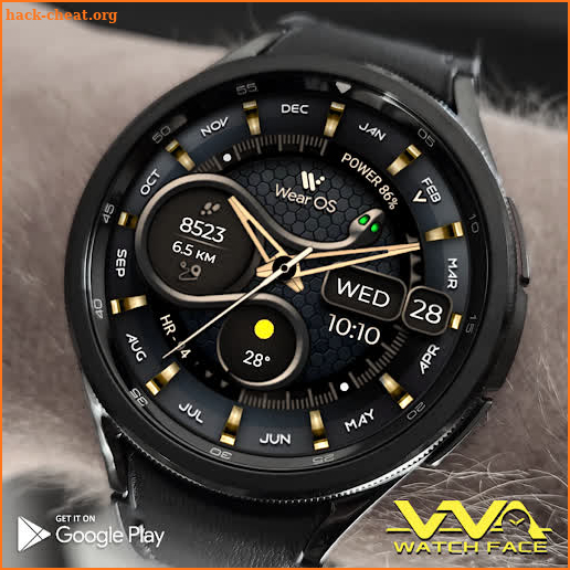 VVA71 Elegant snake Watch face screenshot